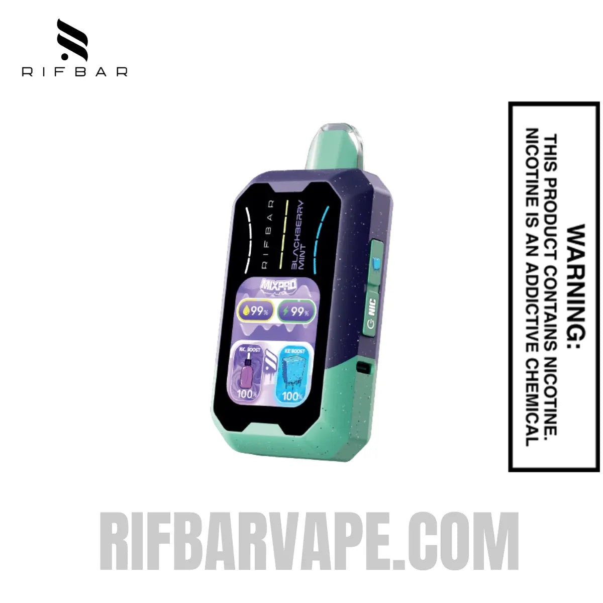 Blackberry Mint Rifbar MixPro Ice Disposable Vape