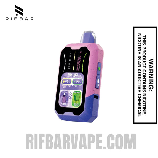 BlueberryPinkLemonadeRifbarMixProSourDisposableVape