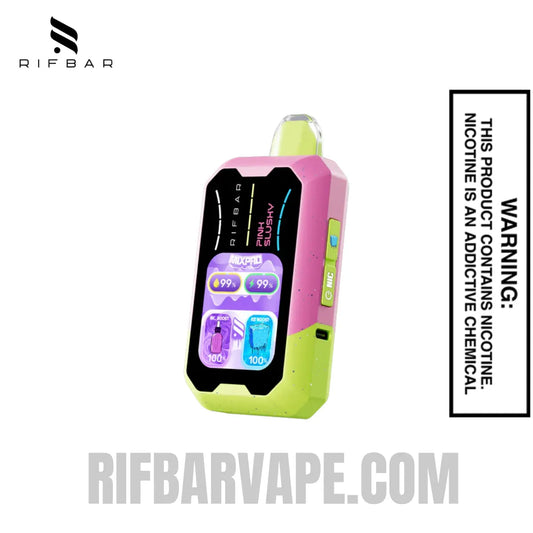 PinkSlushyRifbarMixProIceDisposableVape