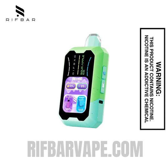 SourAppleIceRifbarMixProIceDisposableVape